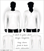 VI素材-空白T-shirt衫和polo衫