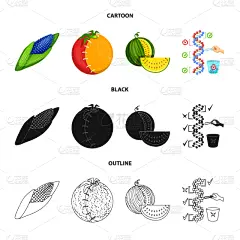 人造材料,医学检测,图标集,式样,微生物学,转基因,清新,生物科技,遗传研究,环境