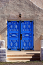 Doors / Carved Blue Doors; San Ysidro Church, San Ysidro, NM [Lou Feltz] by deserttoad, via Flickr