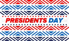 美国总统日快乐。华盛顿的生日。美国的联邦假日。2月庆祝。爱国的美国元素。海报、横幅和背景。矢量图