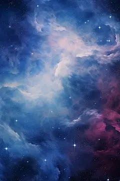 AI数字艺术宇宙星河星空底图背景图