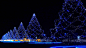 灯光闪烁的圣诞树唯美风景图片桌面壁纸
 1920x1080