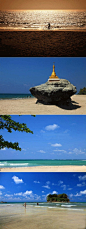 [缅甸维桑] 尚未雕琢的世外天堂，其西南部的处女海边圣地，你去过那边的海滩吗？