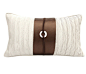 新中式贝壳玉佩装饰抱枕 面料拼接样板间样板房软装腰枕 4色-淘宝网