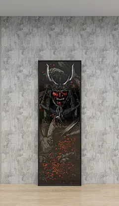 日式鬼怪长挂画一