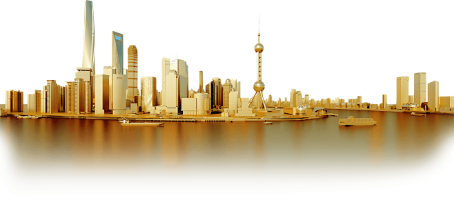 上海金色城市 东方明珠 3d立体