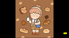 早安呀~~~插画商业插画周小馋_原创作品- (1)