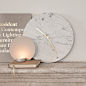 Menu 丹麦 Norm Architects Marble wall clock 大理石挂钟时英钟-淘宝网