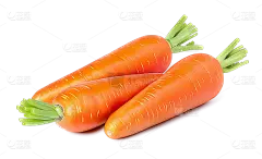 常规内容-美食系列写实感三根胡萝卜元素