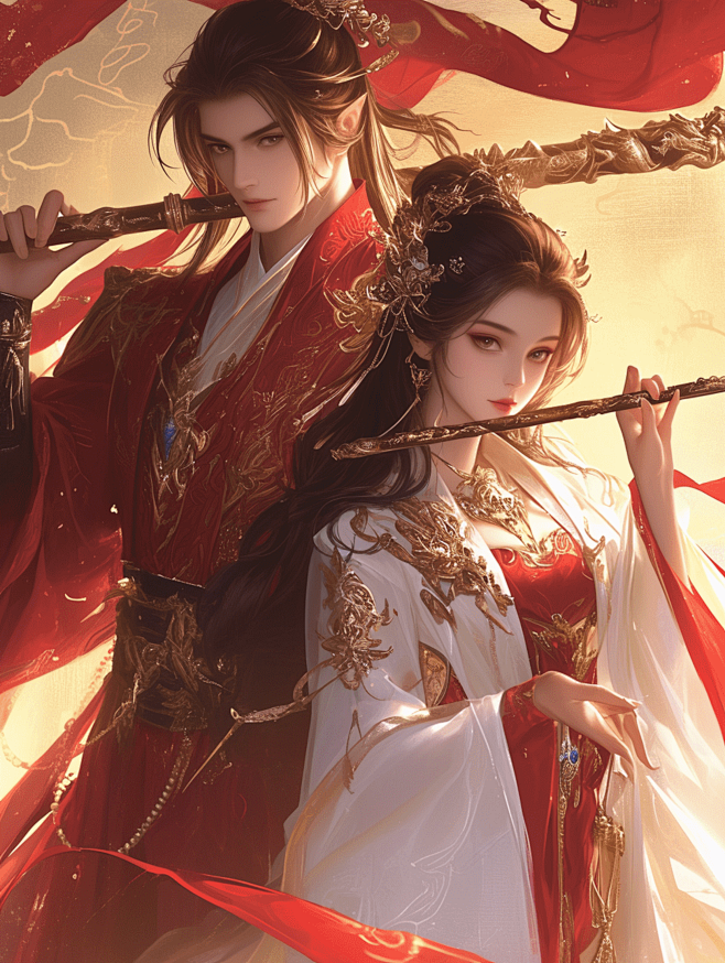 古风言情情侣 | Ai绘画
@叙叙叙叙白