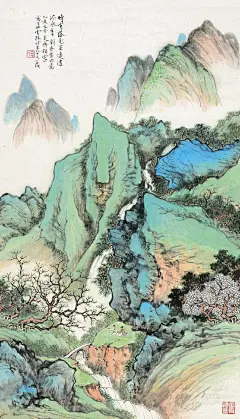 道由白云尽，春与青溪长。时有落花至，远随流水香。闲门向山路，深柳读书堂。幽映每白日，清辉照衣裳。——唐·刘昚虚《阙题》&lt;br/&gt;【图：钱定一】 ​​​​