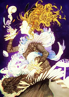 爱丽丝梦游仙境：梦是心灵的画笔_GACHA二次元创作与交流新大陆 #水彩# #壁纸#  #小清新#