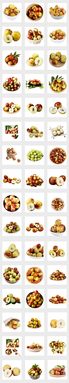 新鲜实物冬枣鲜枣红枣大枣水果海报设计png免扣素材