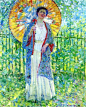 p+Frederick+Frieseke+(1874-1939)+The+Japanese+Parasol.jpg (739×920)