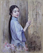 美女画家徐小稀和她的油画美女