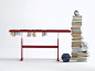 Wooden bookcase / coffee table BOOKEN by Lema