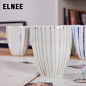 ELNEE 线索创意咖啡杯/个性水杯/陶瓷杯子/茶杯 实用可爱礼物
