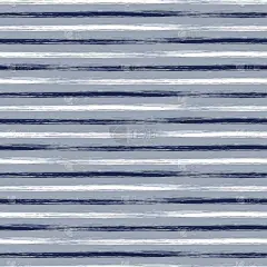 无缝矢量几何图形与手绘线。无尽的蓝色背景与水平条纹。