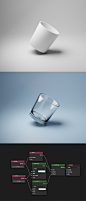 blender玻璃杯材质
