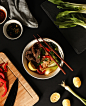 Thai Noodles food photography : Just a mock campaign I did to explore new styles.