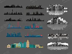 城市剪影 【酷图网】城市,现代城市,现代都市,都市剪影,摩天大楼,高楼大厦,楼房剪影,城市建筑剪影,矢量城市,卡通城市,手绘城市,城市插图,城市插画,著名城市