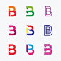 字母B，logo标志矢量图设计素材