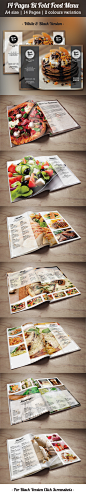 Simple Bi Fold Food Menu on Behance