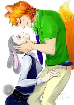 ZOOTOPIA~#JUDY#&amp;#NICK##疯狂动物城##ZOOTOPIA##迪士尼动画##原创手绘# #同人##3D电影##插画##人设##漫画##朱迪##尼克#