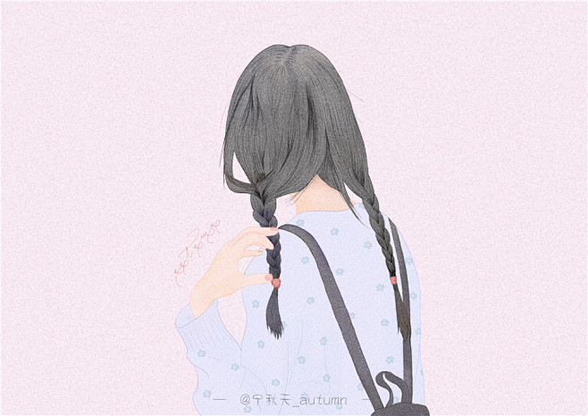 女孩 #插画# #手绘# #少女心# #...