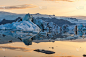 杰古沙龙湖,冰山,冰川泻湖,非凡的,水,天空,美,气候,水平画幅,雪