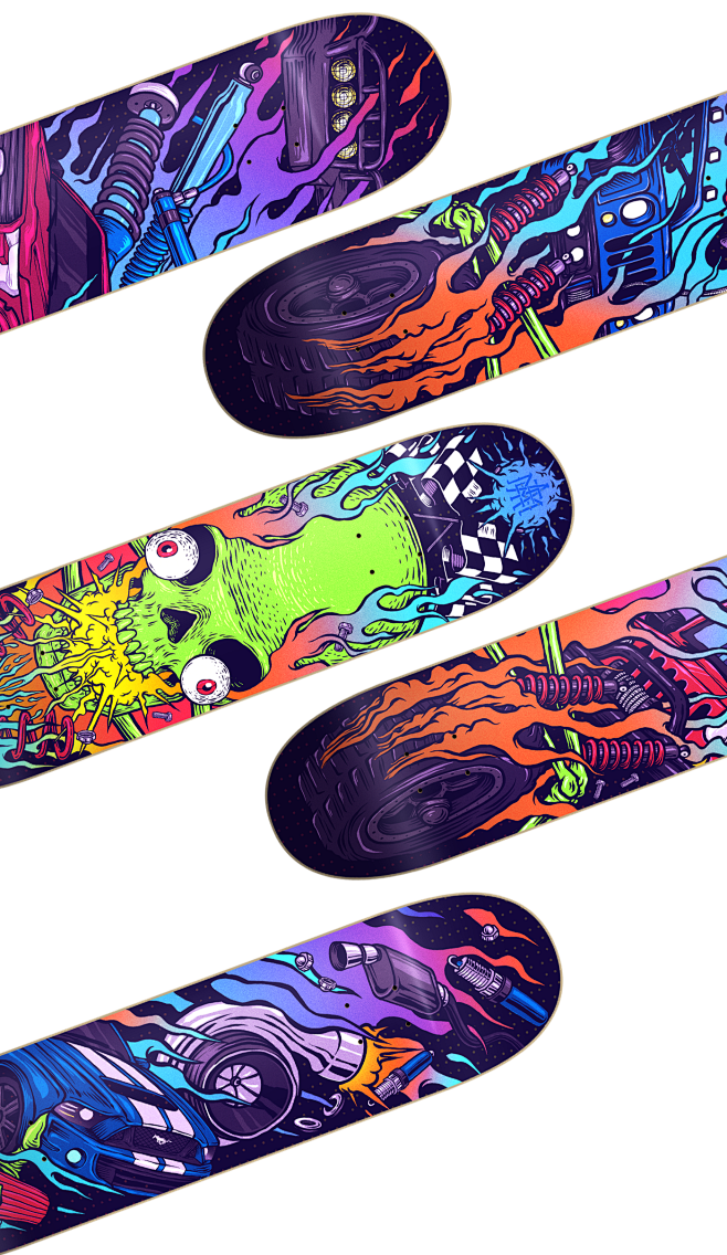 SKATEBOARDS : 9 skat...