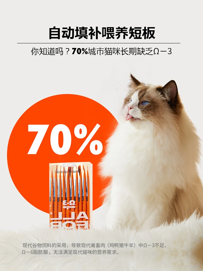 万物一口®小橙条Ω-3毛发精华鱼油猫条猫零食发腮美毛猫罐头冻干-tmall.com天猫-花瓣网