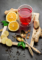 Ginger tea and ingredients by Antonina Vlasova on 500px