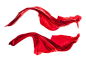红色丝带丝绸PNGGゞ个体元素，小素材、小图标りdesign