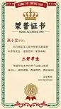 文艺风荣誉证书竖版证书奖状