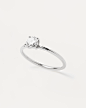 SOLITAIRE SUPREME 钻石和白金戒指 - 18K solid white gold
