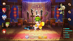 °墨采集到角色选择界面