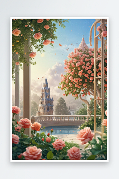 异形玻璃瓶里的奇幻花园-众图网