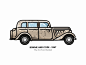 Bonnie and Clyde Car bank robbery gangsters ford sedan ford outline movie line illustration iconic future film famous dots design classic car blood automobile bonnie and clyde