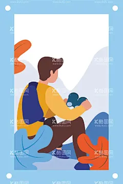 拿着望远镜旅游的人图片素材  - 源文件下载【酷图网】旅游,望远镜,旅游图片,旅游素材,旅游人物,卡通,卡通图片,卡通图片可爱,卡通图片大全,卡通素材,卡通简笔画,可爱卡通