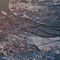 Kyiv : Digital city in Cinema 4d