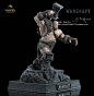 weta 魔兽世界 Orgrim 兽人奥格瑞姆全身雕像 （定金158）-淘宝网