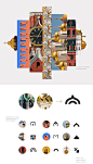 Moscow Kremlin Museums branding identity on Behance