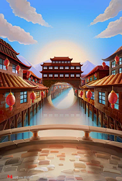 乐先生不想动采集到背景-插画