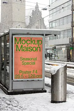 24款质感极简纸袋书籍名片卡片杯垫信封城市广告牌海报品牌VI设计展示PSD样机套装Maison A-Collection 24 mockups