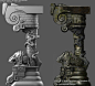 Stone columns, Alex C : This is a personal exercise     In 2013
I love the this  concept Designe .
I don't have time to finish it, the original file has been lost .