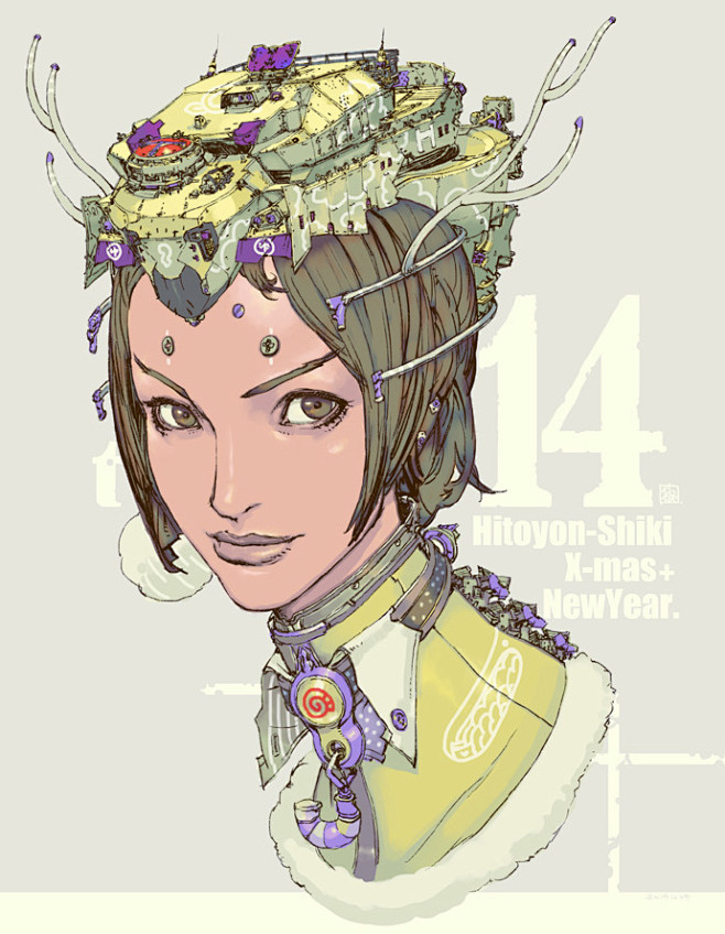 日本顶级插画师、概念设定师 狮子猿 作品...
