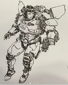 技法娴熟的角色设计手绘
,
概念设计、人物插画大师
,
Karlkopinski ​​​​