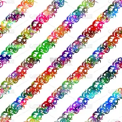 水彩无缝图案刷条纹优雅的水彩画几何图案插图手绘