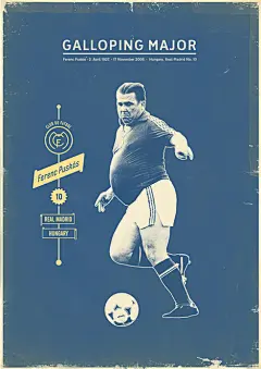 一套不错的复古风格足球明星海报设计（部分二）_大声设计